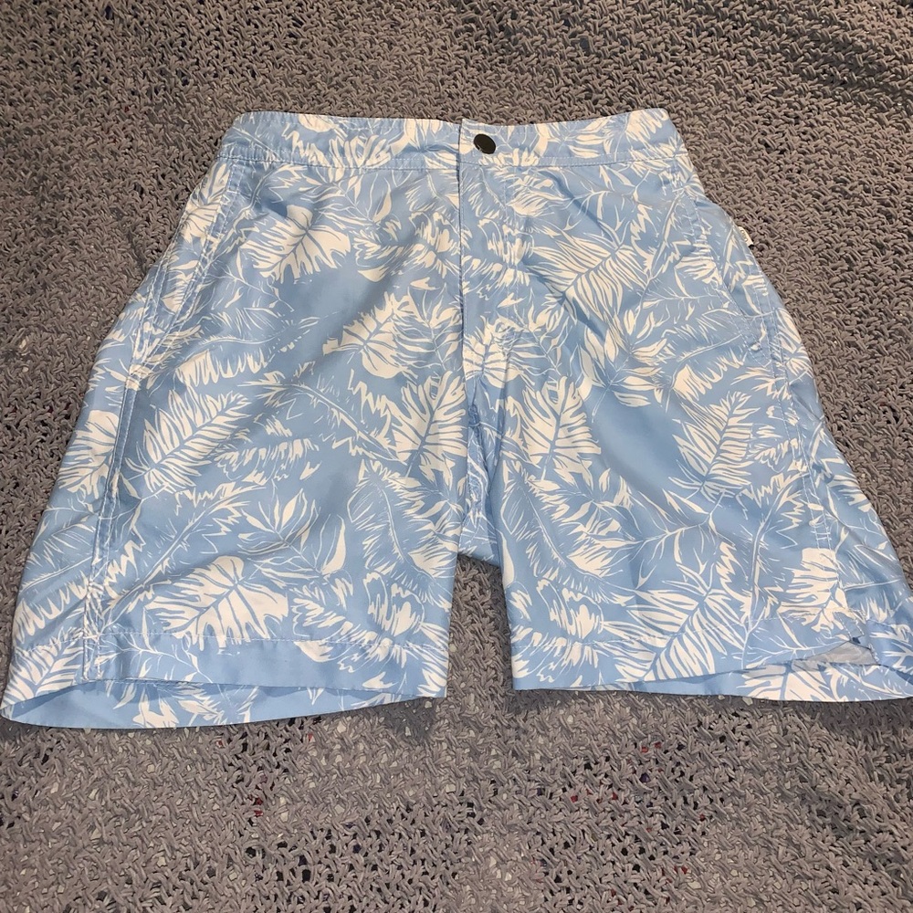 Light blue & white board shorts